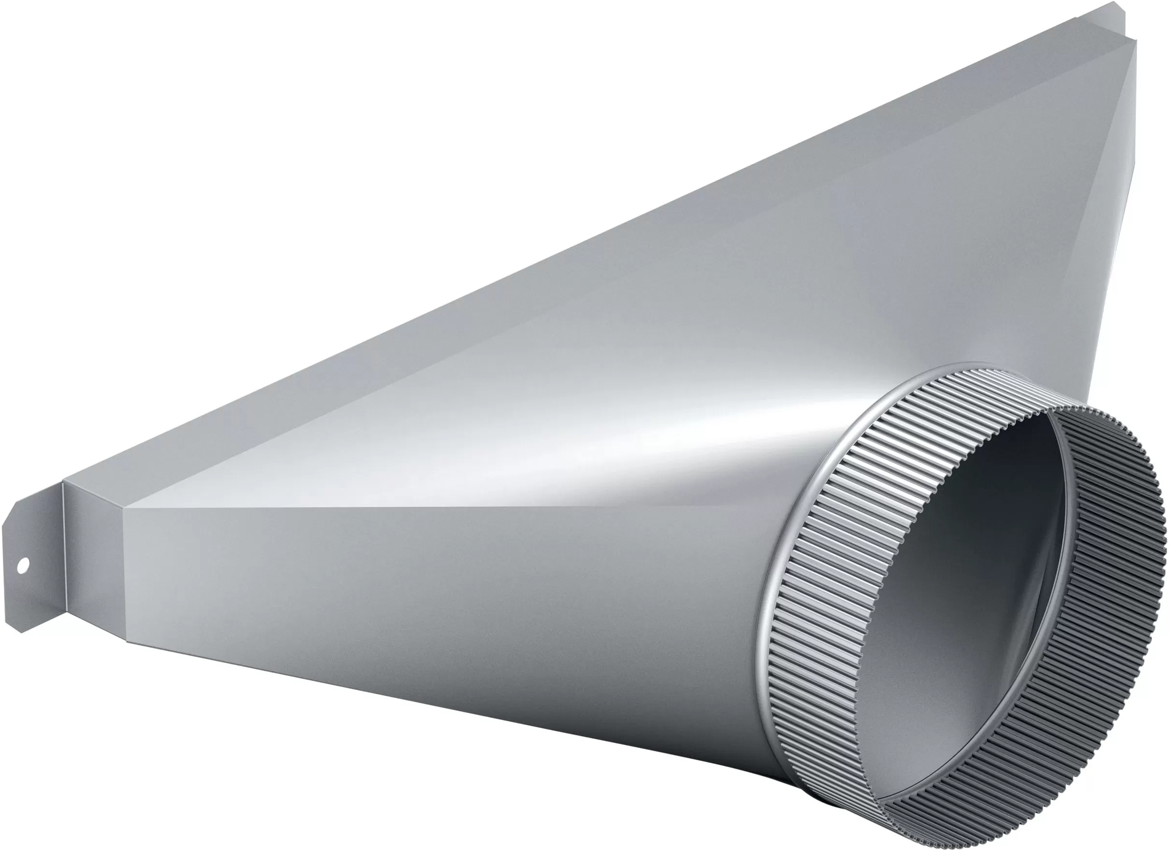 Thermador 6" Round Stainless Steel Side/Rear Transition For Downdraft