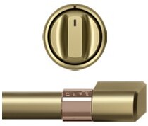 Cafe CXFCHHKPMCG Knob and Handle Kit - Induction Range (Brushed Brass)