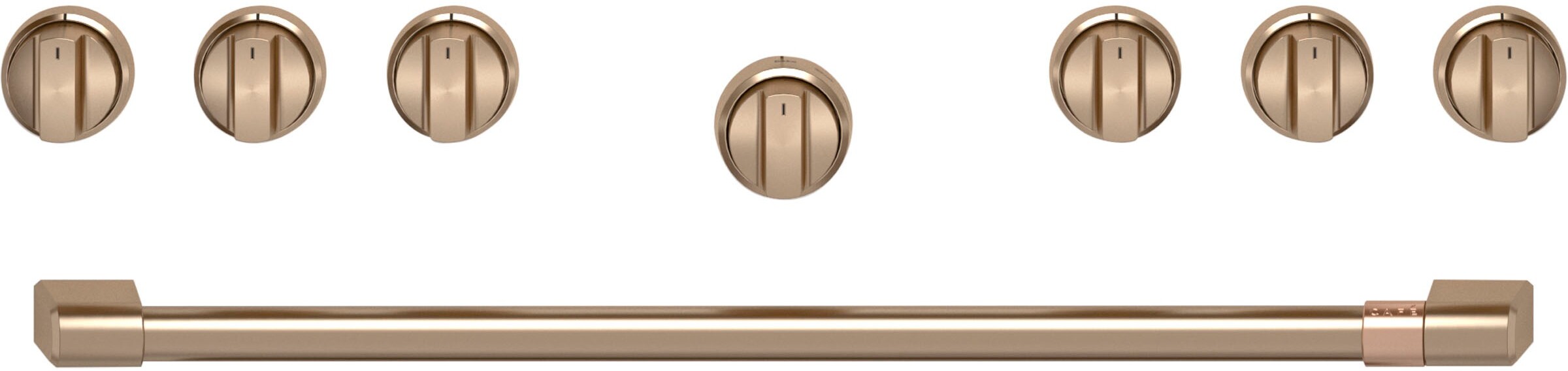 Cafe CXPR6HKPTBZ 36 inch Handle and Knob Set for Pro Range and Rangetop (Brushed Bronze)