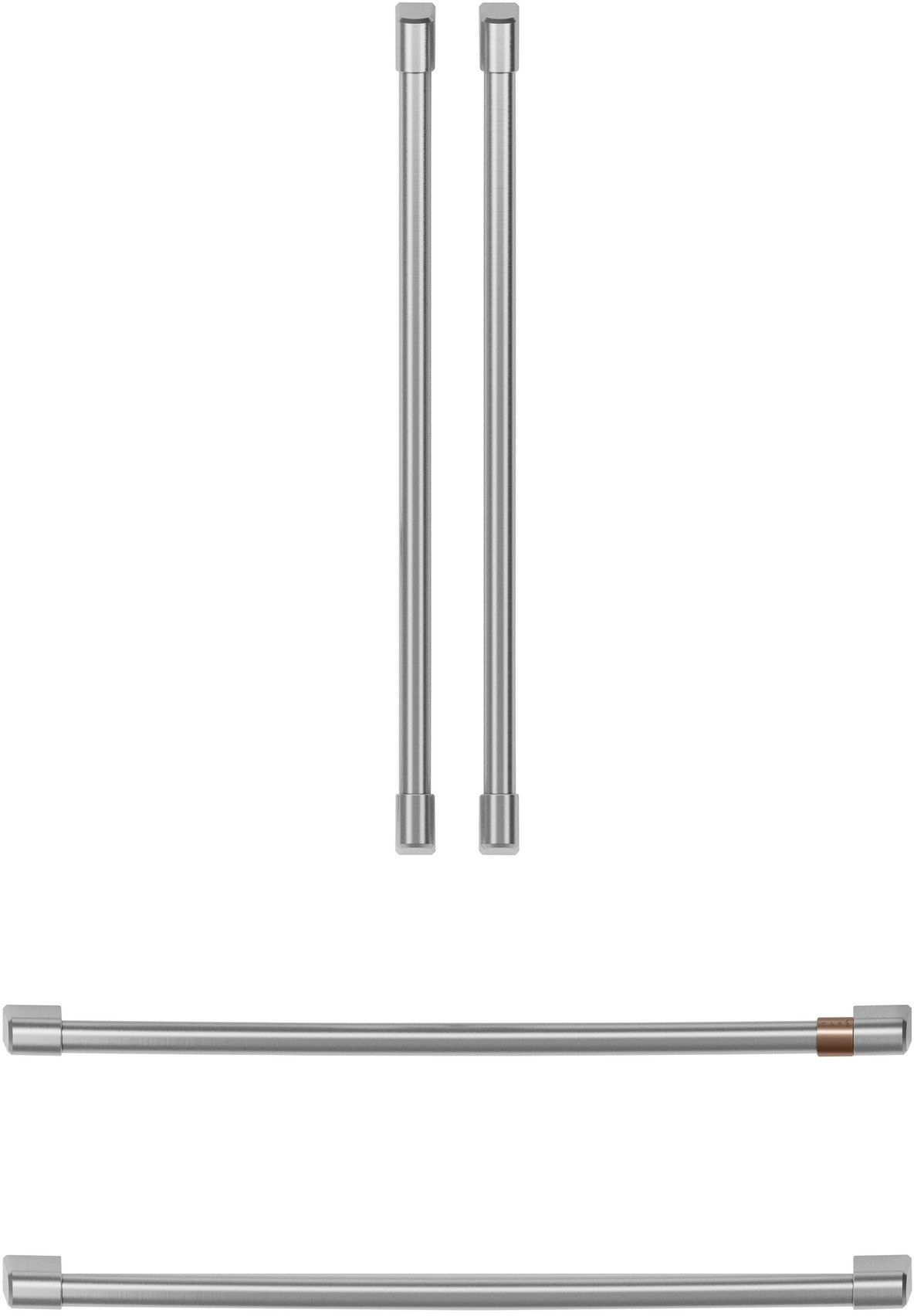 Cafe CAFÉ™ Refrigeration Handle Kit - Brushed Stainless | CXQB4H4PNSS