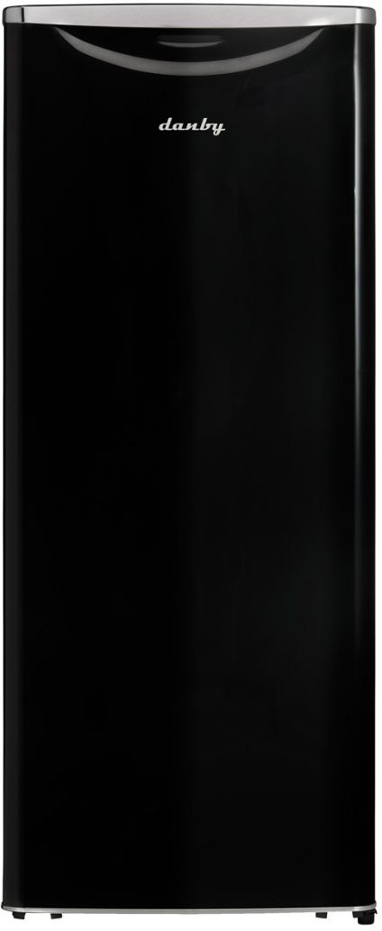 Danby DAR110A3MDB 11 Cu. Ft. Apartment Basement Sized Contemporary Classic Refrigerator with 3 Adjustable Glass Shelves and Bottle Storage, Black