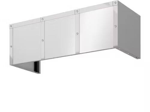 Zephyr DC13612AS 12 Inch Duct Cover with Polished Stainless Steel Banding for 36 inch Forte Hood