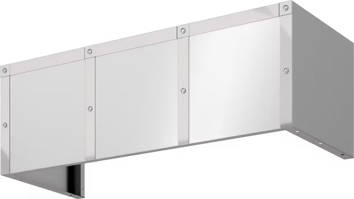 Zephyr DC14812AS 12 Inch Duct Cover with Polished Stainless Steel Banding for 48 inch Forte Hood