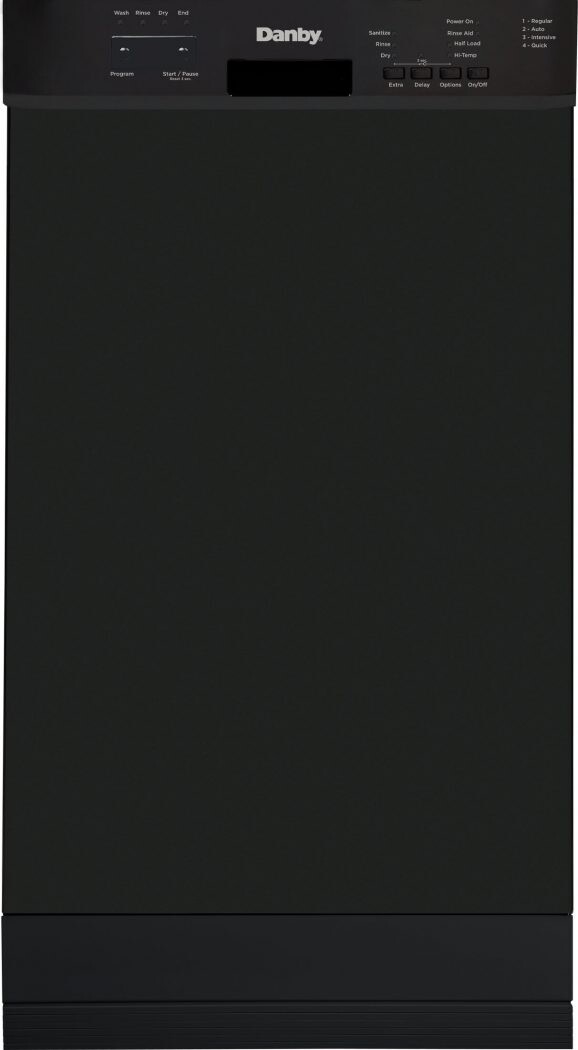 Danby DDW18D1EB 18 inch Built in Dishwasher with 10 Place Settings, 4 Cycles, Stainless Steel Tub and Energy Star Compliant (Black)