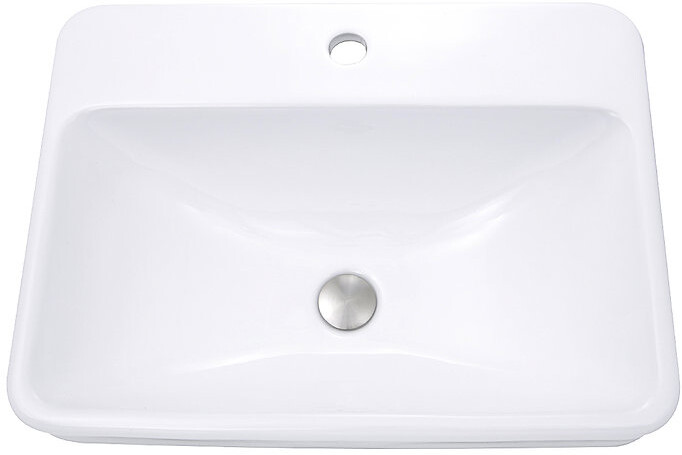 Nantucket Sinks Great Point Collection Drop-In Vitreous China Rectangle Sink DI2317R1