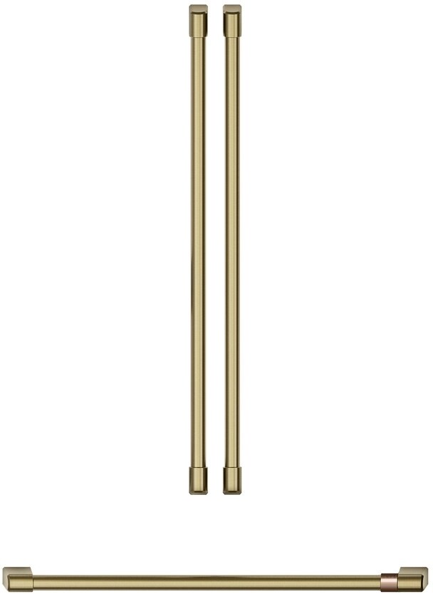 Cafe CXMA3H3PNCG Refrigeration Handle Kit (Refrigerator Not Included) (Brushed Brass)