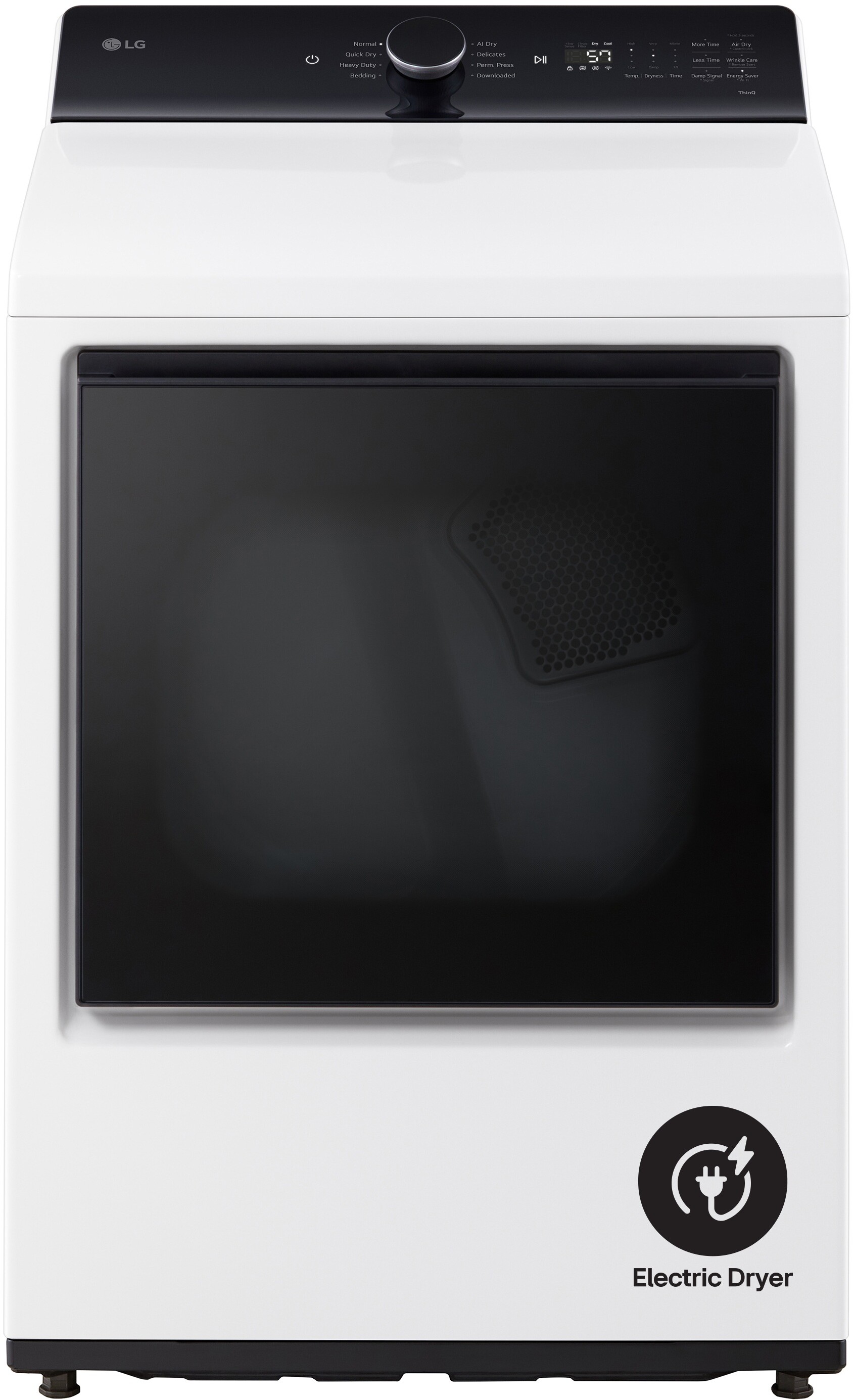 LG 73 Cu Ft Electric Top Load Dryer DLE8400WE