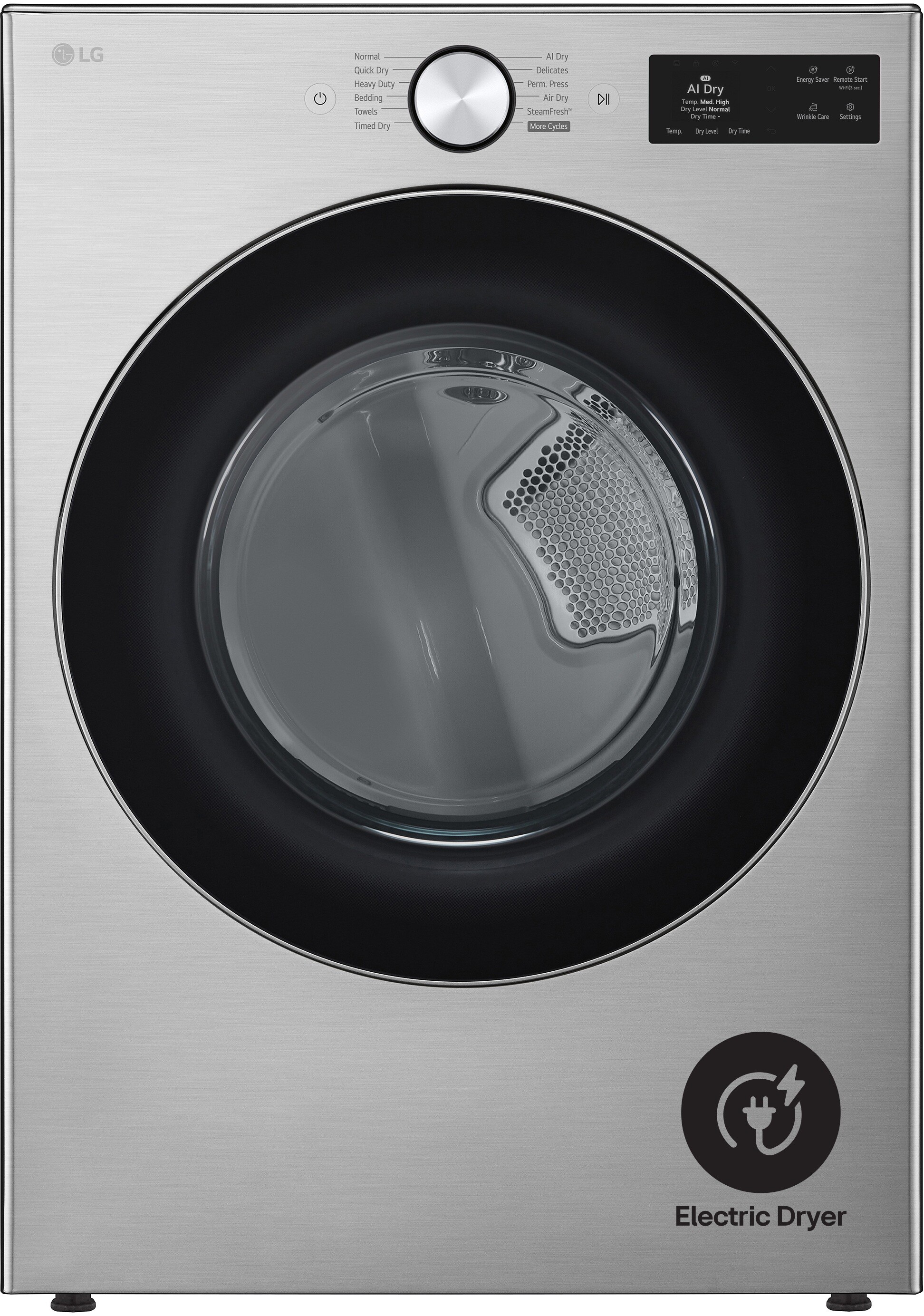 LG 74 Cu Ft Electric Front Load Dryer DLEX5800V