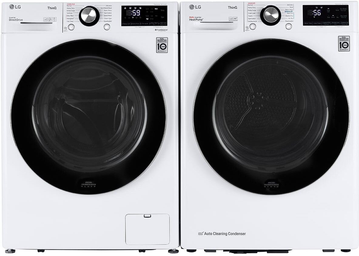 LG Front Load Washer & Dryer Set LGWADREW14551
