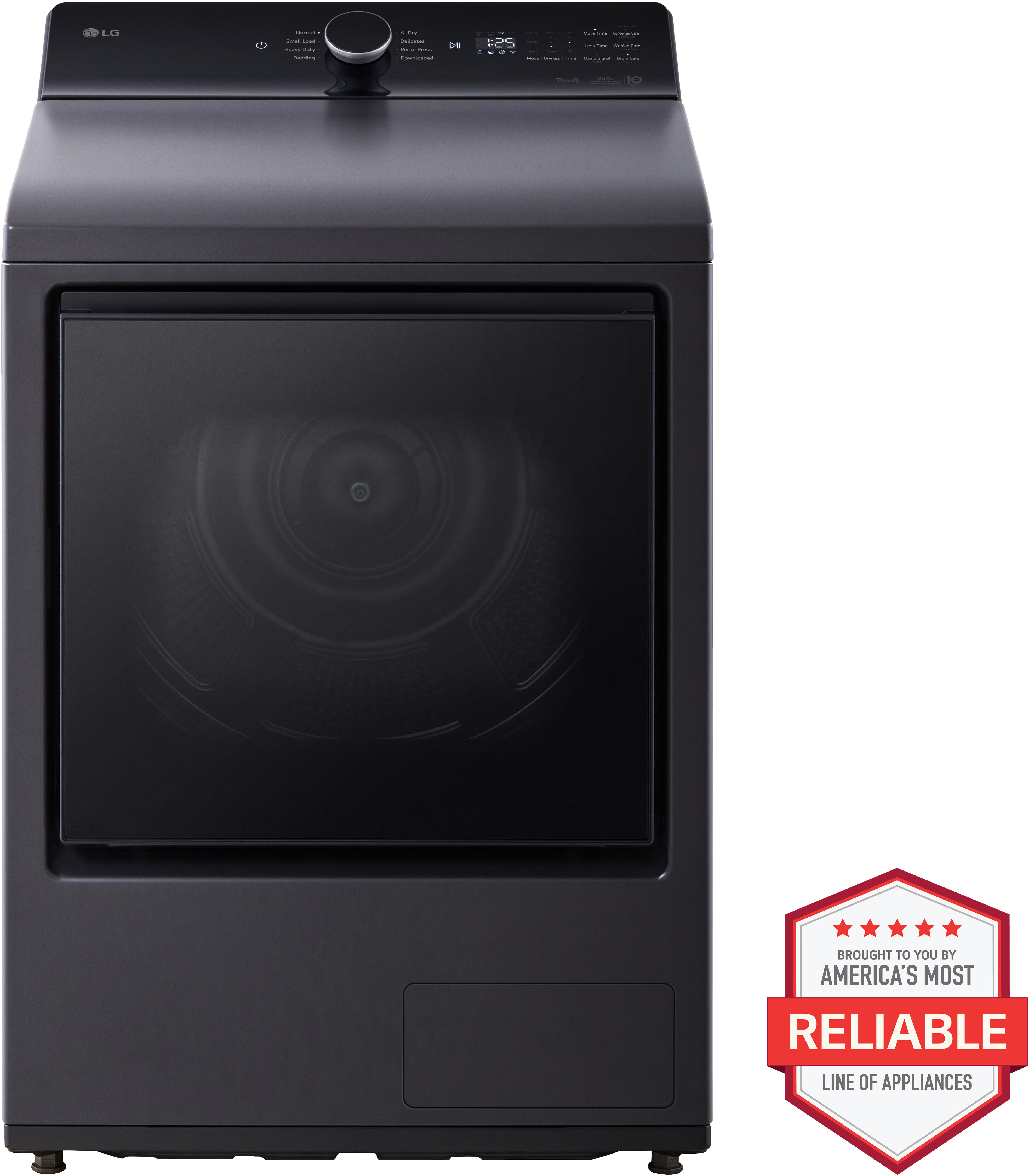 LG 73 Cu Ft Electric Top Load Dryer DLHC8402B
