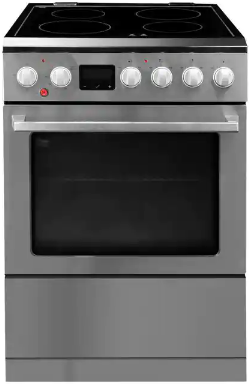 Danby DRCA240BSS 24-Inch Smooth Top Slide-In Electric Range In Stainless Steel - Truairfry Technology, 2.5 Cu. Ft. Capacity, Ceramic Glass Cook Top