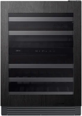 KitchenAid 24" Undercounter Wine Cellar w/ Glass Door & Wood-Front Racks in Steel KUWR214KSB on Fridge.com