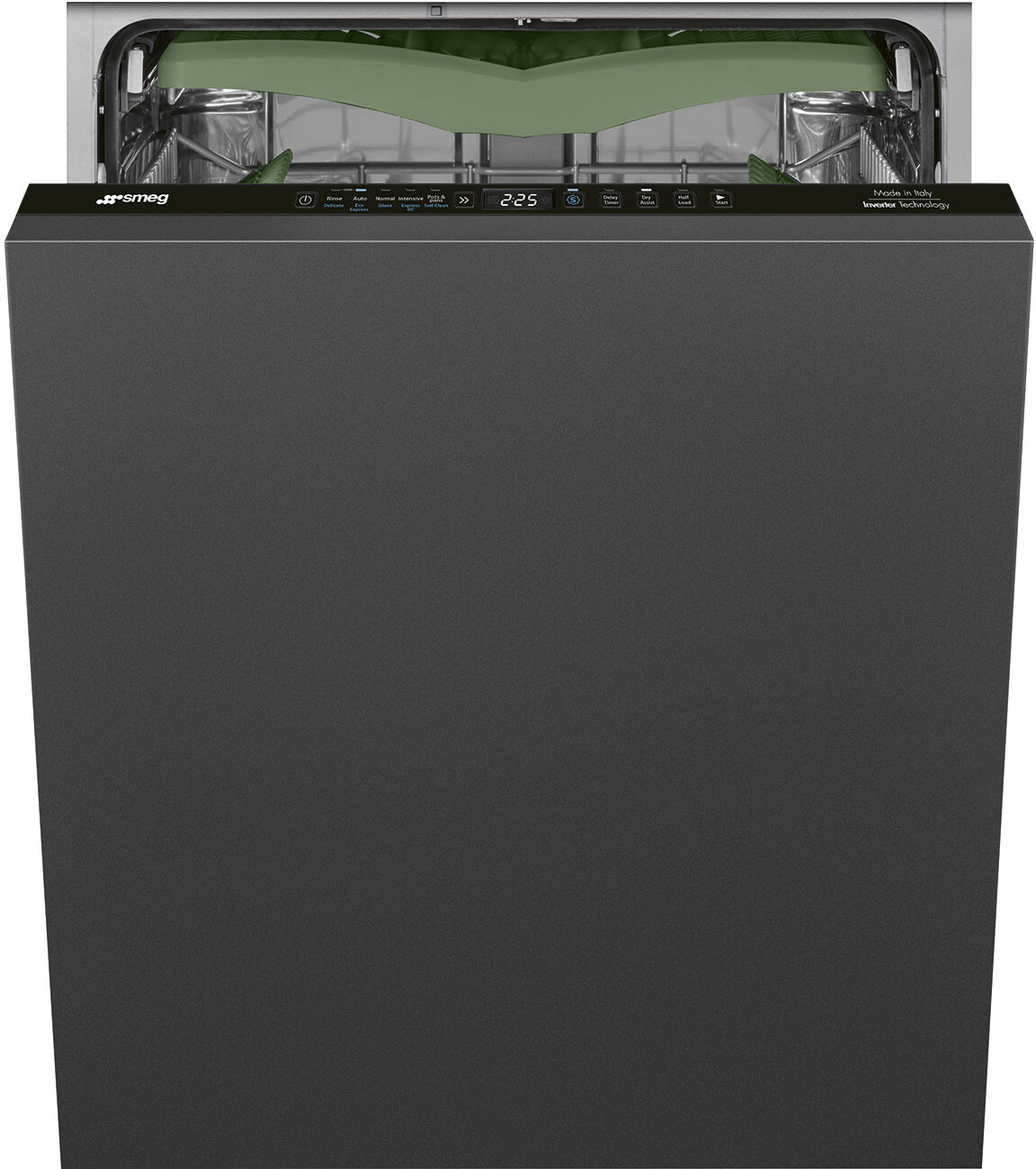 Smeg DW8610 24-inch Fully Integrated Dishwasher with 15 Place Settings, 3rd Rack, Orbital Wash System, Flexifit Hinge System, and Dry Assist+, in Panel Ready