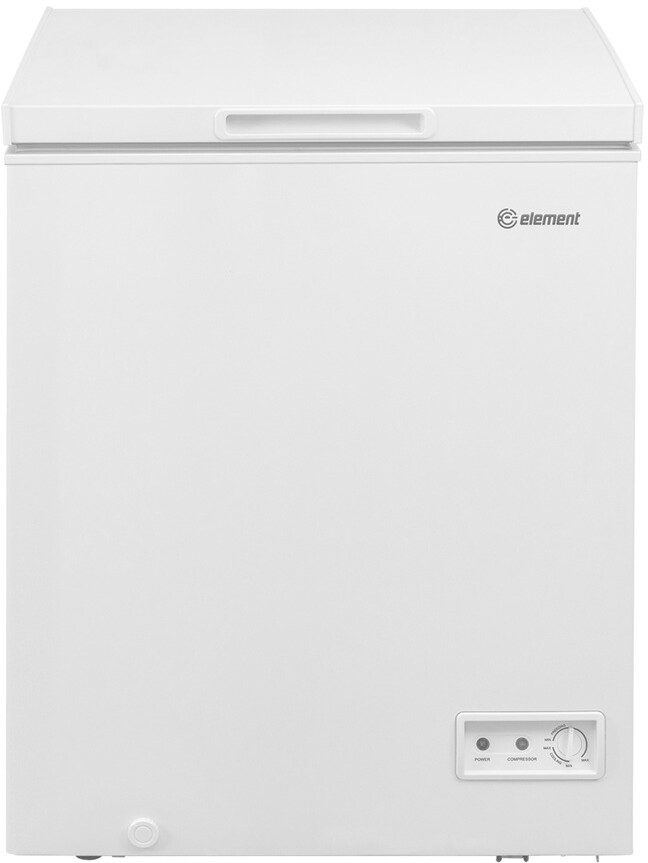 Element ECF50MD2EW 25 inch Chest Freezer with 5 cu. ft. Capacity, Garage Ready, Sliding Basket and Manual Defrost in White