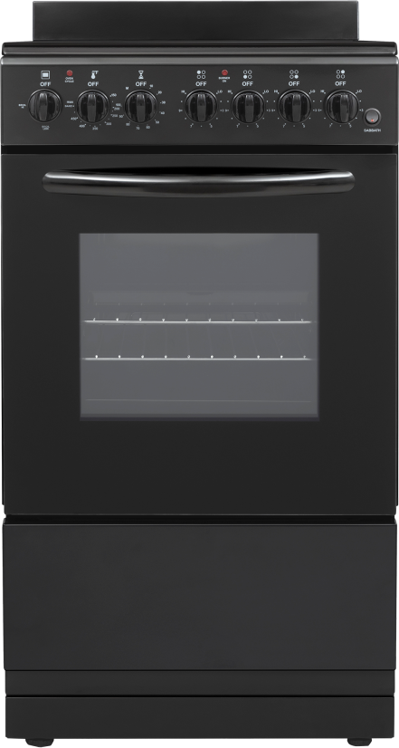 Element EER204MSCB 20 inch Electric Range with 4 Elements, 1.9 cu. ft. Capacity, Storage Drawer and Sabbath Mode (Black)