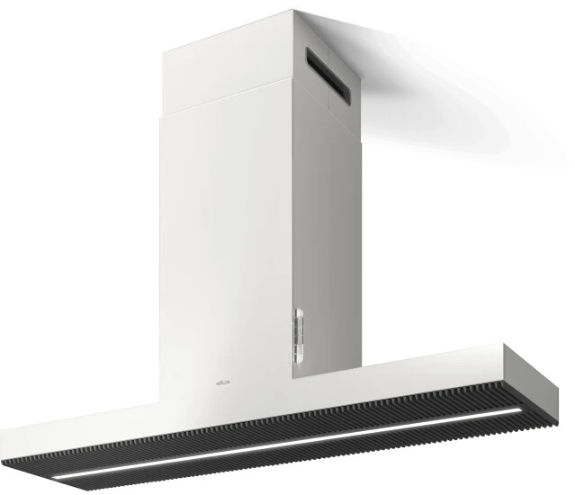 Elica EHI648WH Iconic Haiku 48 inch Island Hood with 600 CFM, LED Light, Long Life Filter, Total Integration (White)