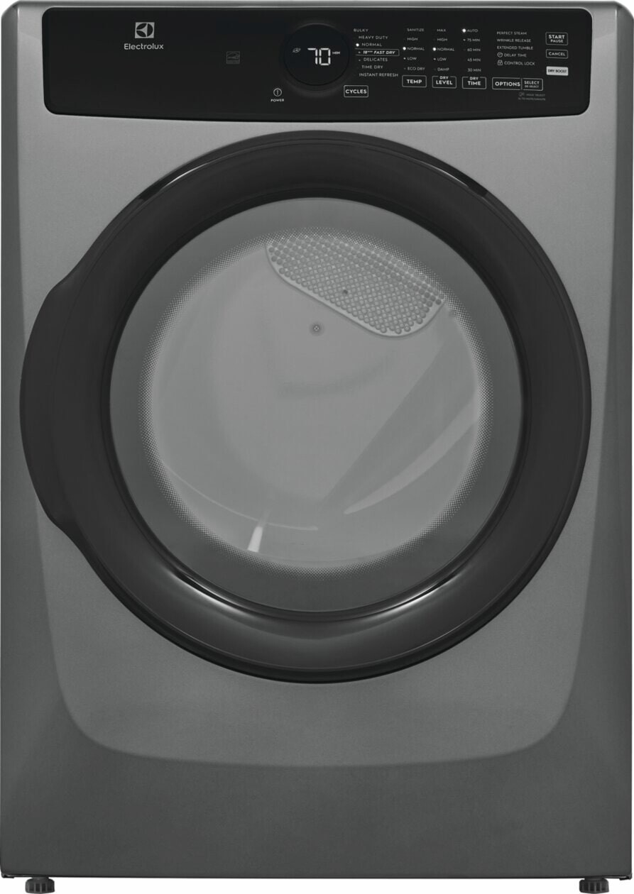 Electrolux ELFG7437AT Front Load Perfect Steam Gas Dryer With Instant Refresh - 8.0 Cu. Ft. - 18-Minute Fast Dry Cycle, Perfect Steam Technology