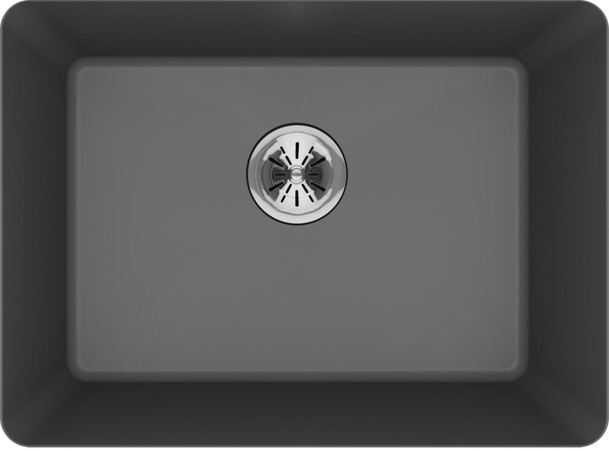 ELGU251912PDGS0 25 in. Classic Undermount Single Basin Quartz Laundry Sink - Greystone