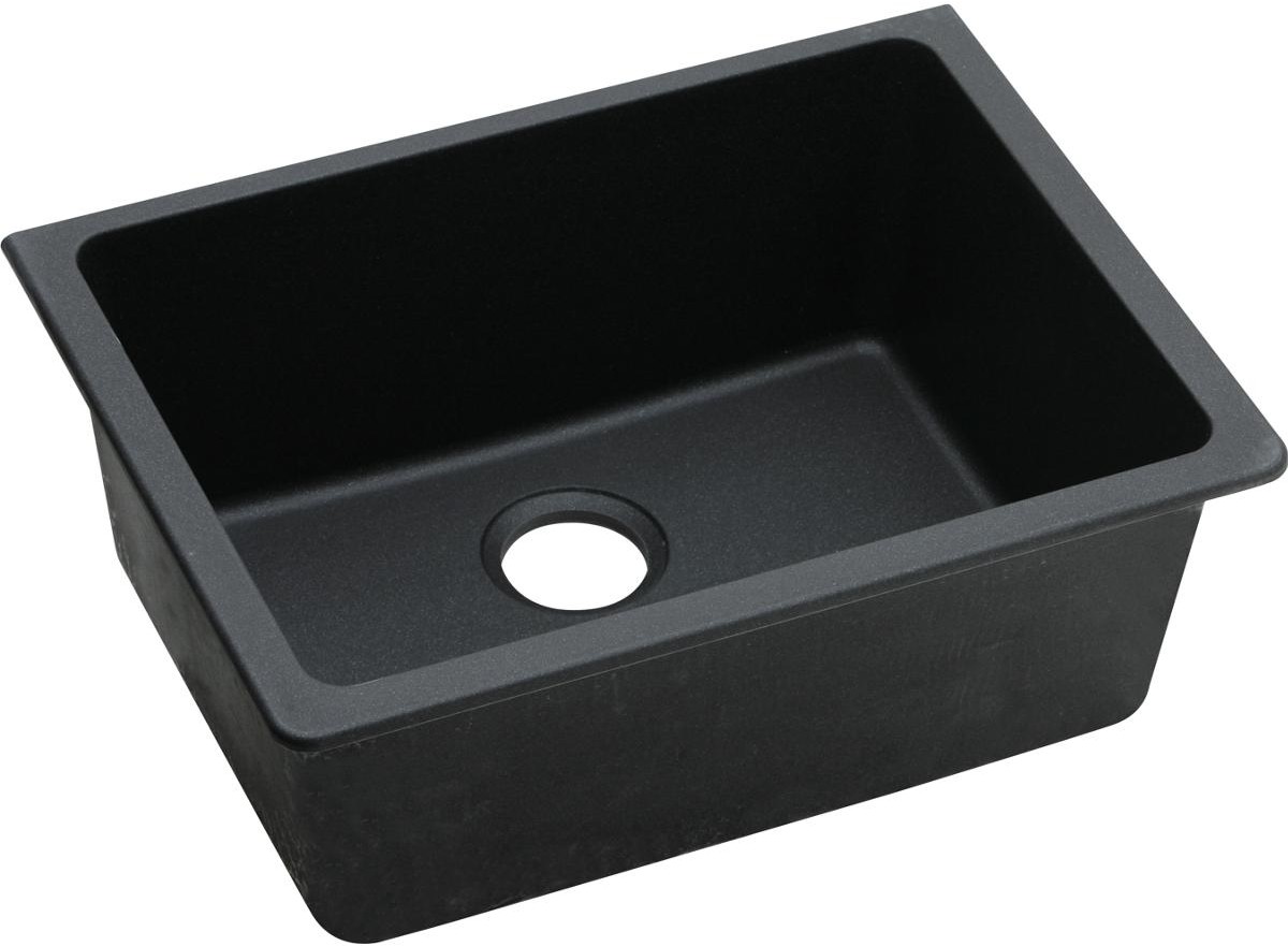 Elkay quartz classic Undermount Granite Rectangle Sink ELGU2522BK0