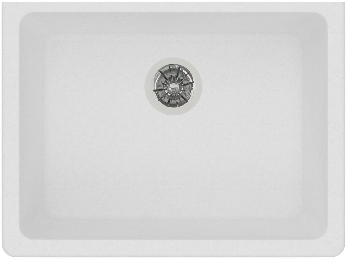 Quartz Classic,UnderMnt,White, Undermount Mount, 0 Hole, 22.339" x 16.429", White