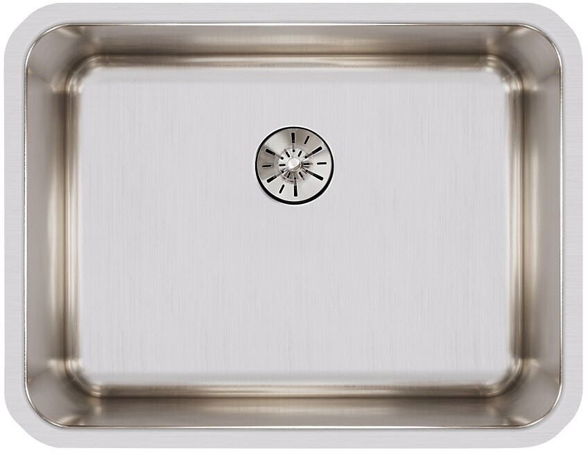 Elkay Gourmet Perfect Drain Collection Lustertone Collection Undermount Stainless Steel Sink ELUH211510PD