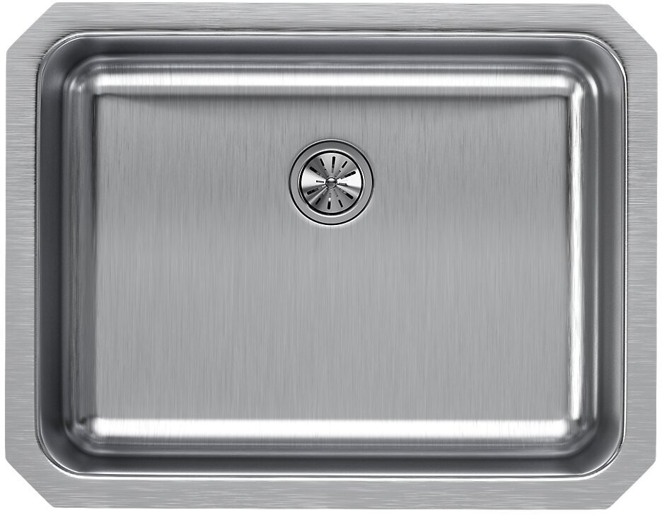 Elkay Lustertone Stainless Steel 23-1/2" x 18-1/4" x 7-1/2", Single Bowl Undermount Sink with Perfect Drain (ELUH2115PD)