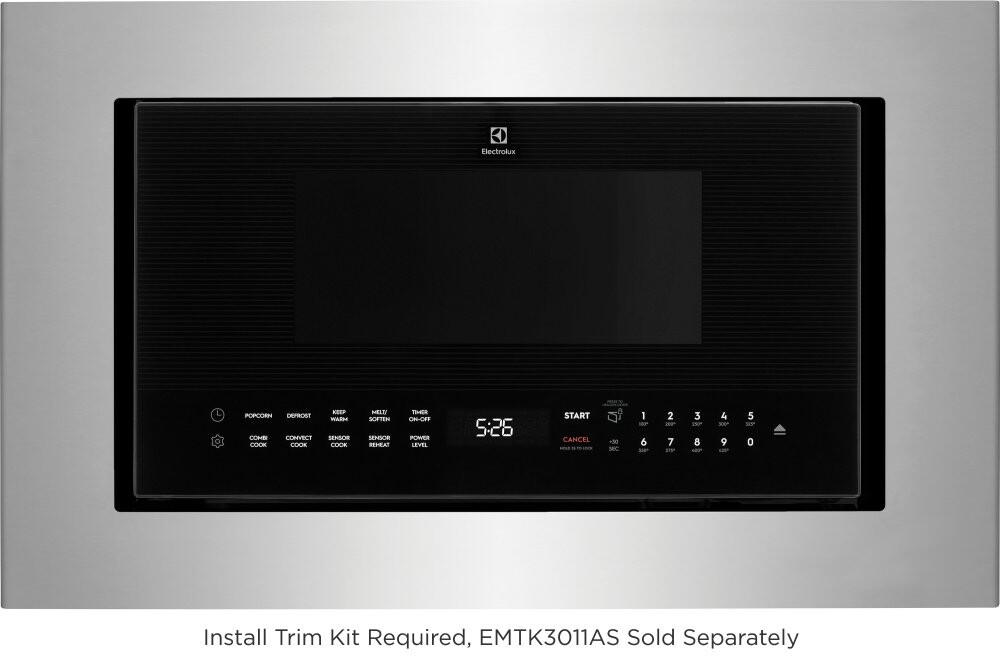 Electrolux EMBS2411BB 30" Built-In Side Swing Microwave Oven with Convection Cooking, Premium LED Lighting