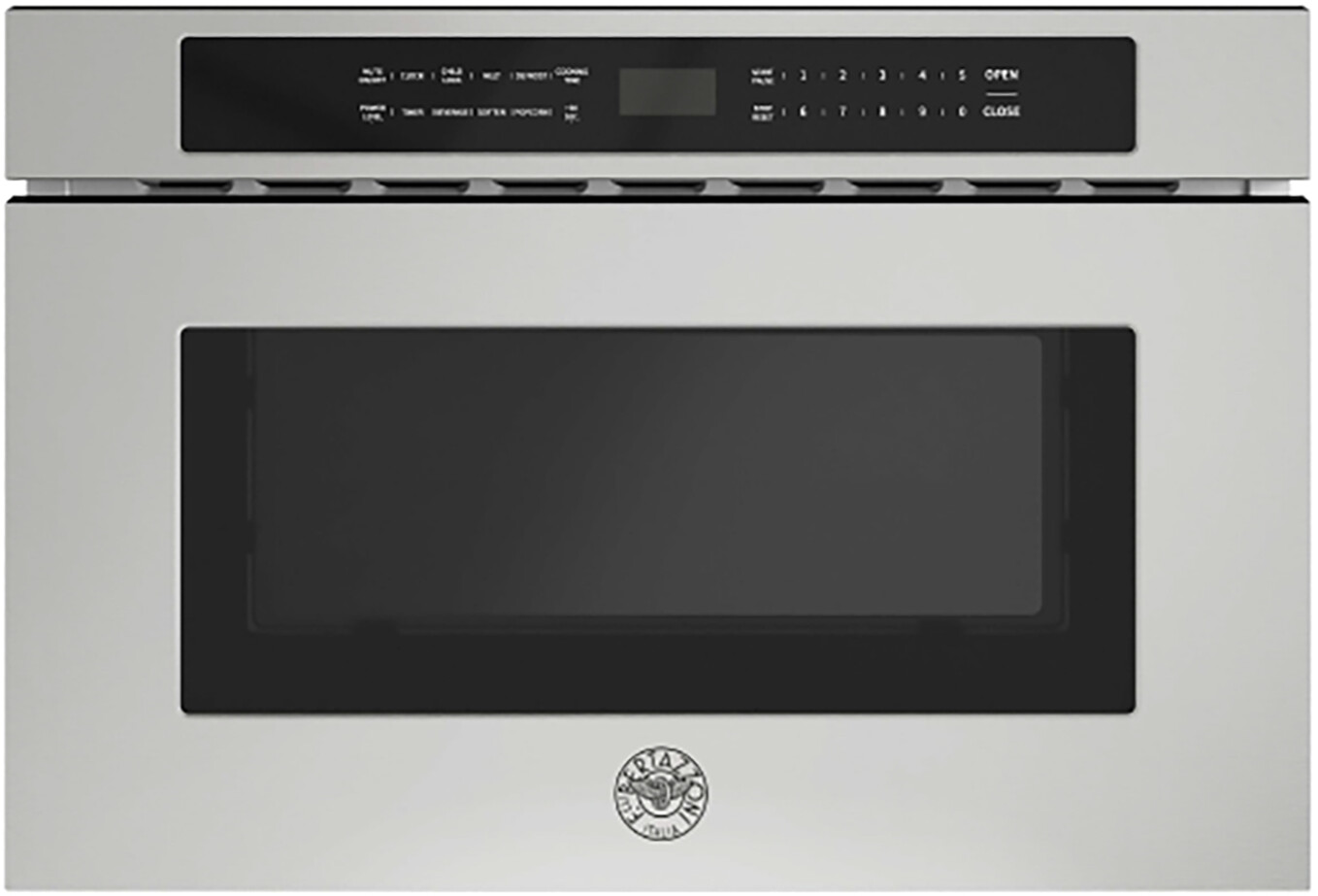 Bertazzoni MD24LX 24" Microwave Drawer - One-Touch Opening, LCD Display, 2-Year Warranty