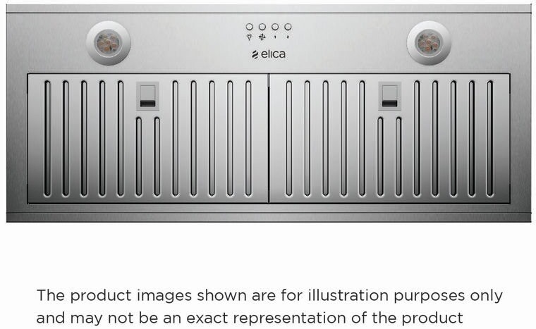 Elica EPR628S2 Palermo 28" Wide Insert Range Hood - 600Cfm, 3-Speed Blower, Stainless Steel Controls