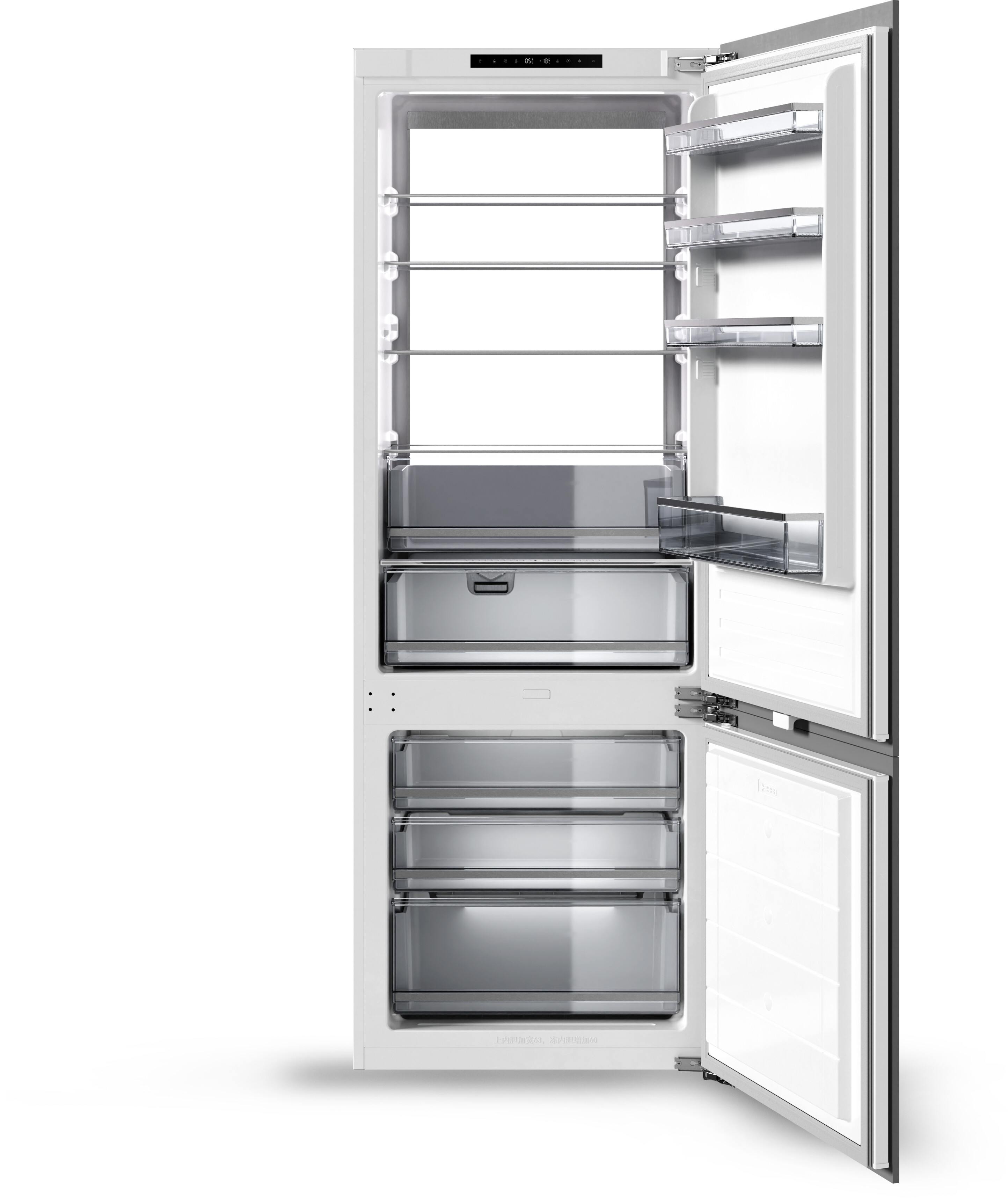 Elica 28 Inch Dolomite 28" Built In Bottom Freezer Refrigerator ER28SRB12IPR | Fridge.com