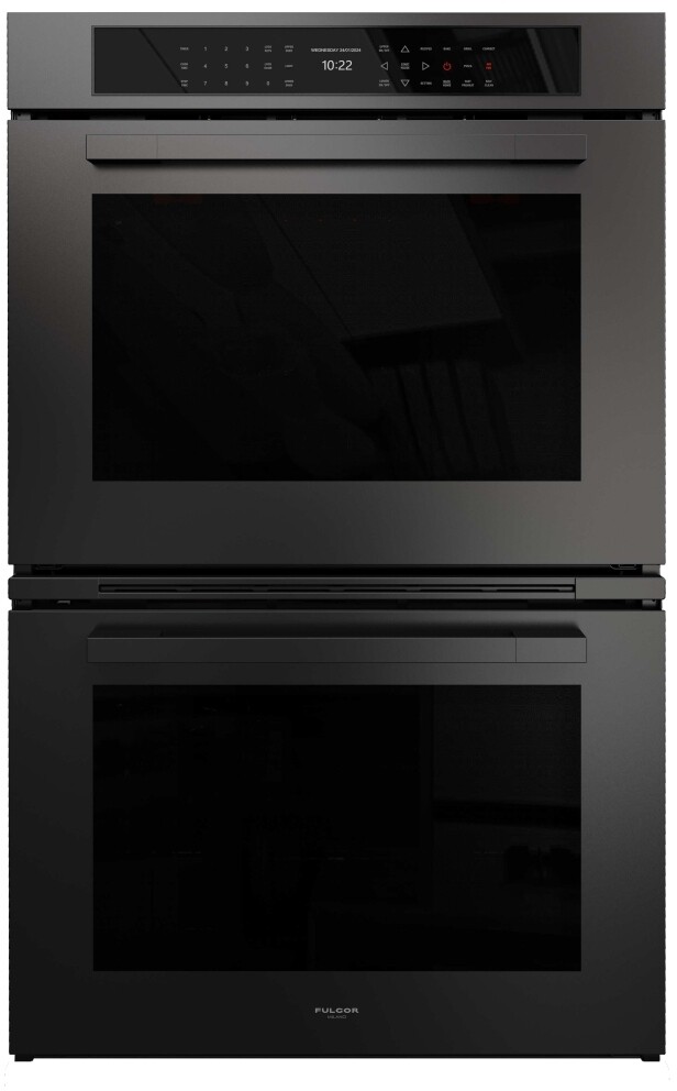 Fulgor Milano F7MDP30MB1 30" Touch Control Double Oven - 4.34 cu. ft. Capacity, Dual Convection, Self-Cleaning, Matte Black Finish