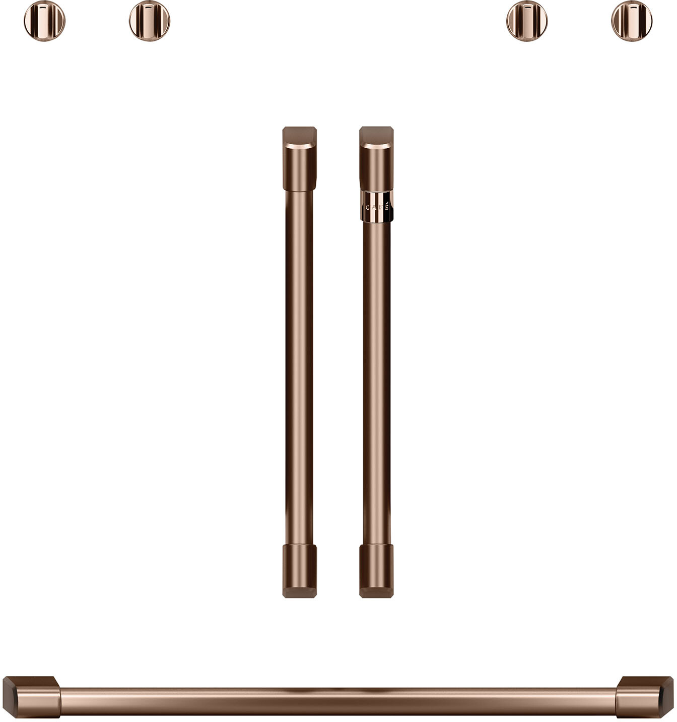 Cafe CXWDFHKPMCU Handle Kit for 30 inch French Door Wall Oven (Brushed Copper)