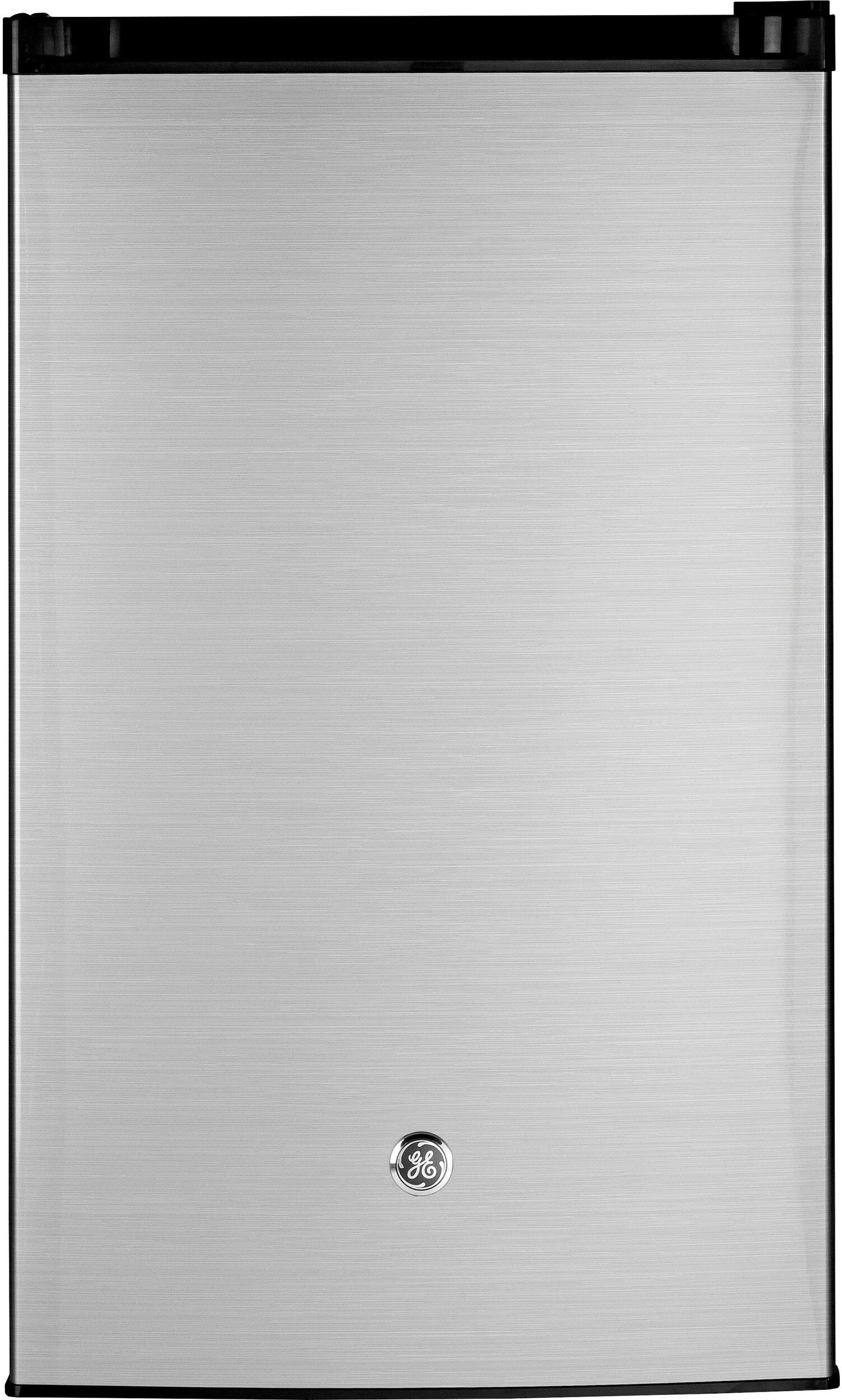 GE GME04GLKLB 20 inch Compact Refrigerator with 4.4 cu. ft. Capacity, Energy Star (CleanSteel)