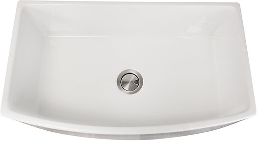 Nantucket Sinks Vineyard Apron Front Fireclay Rectangle Sink FCFS3320CAW