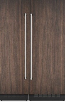 Viking veil SidebySide Column Set with 30 Refrigerator and 24 Freezer Panel Ready VIREFR7002