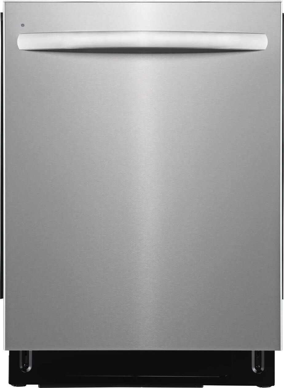 Frigidaire FDSH4411AF 24 inch Top Control Dishwasher with 14 Place Settings, 3rd Rack, Eco Air Auto Door Open, DishSense Sensor Technology and BladeSpray Arm in Stainless Steel