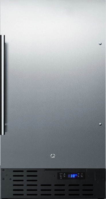 Summit 18 Inch 18"" Freestanding/Built In Undercounter Counter Depth Compact All-Refrigerator FF1843BSS -  Summit Appliance