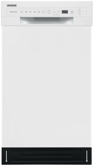 Frigidaire FFBD1831UW 18 inch Full Console Built-In Dishwasher with 8 Place Settings, 24 Hour Delay Start, NSF Certified, ADA Compliant, Energy Star (White)