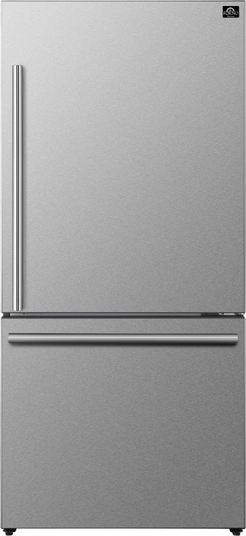 Forno 32 Inch Espresso - Milano 32" Counter Depth Bottom Freezer Refrigerator FFFFD178531S | Fridge.com