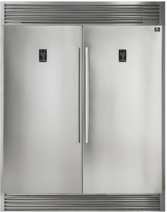 Forno Column Refrigerator & Freezer Set FFFFD193360S -  FFFFD1933-60S