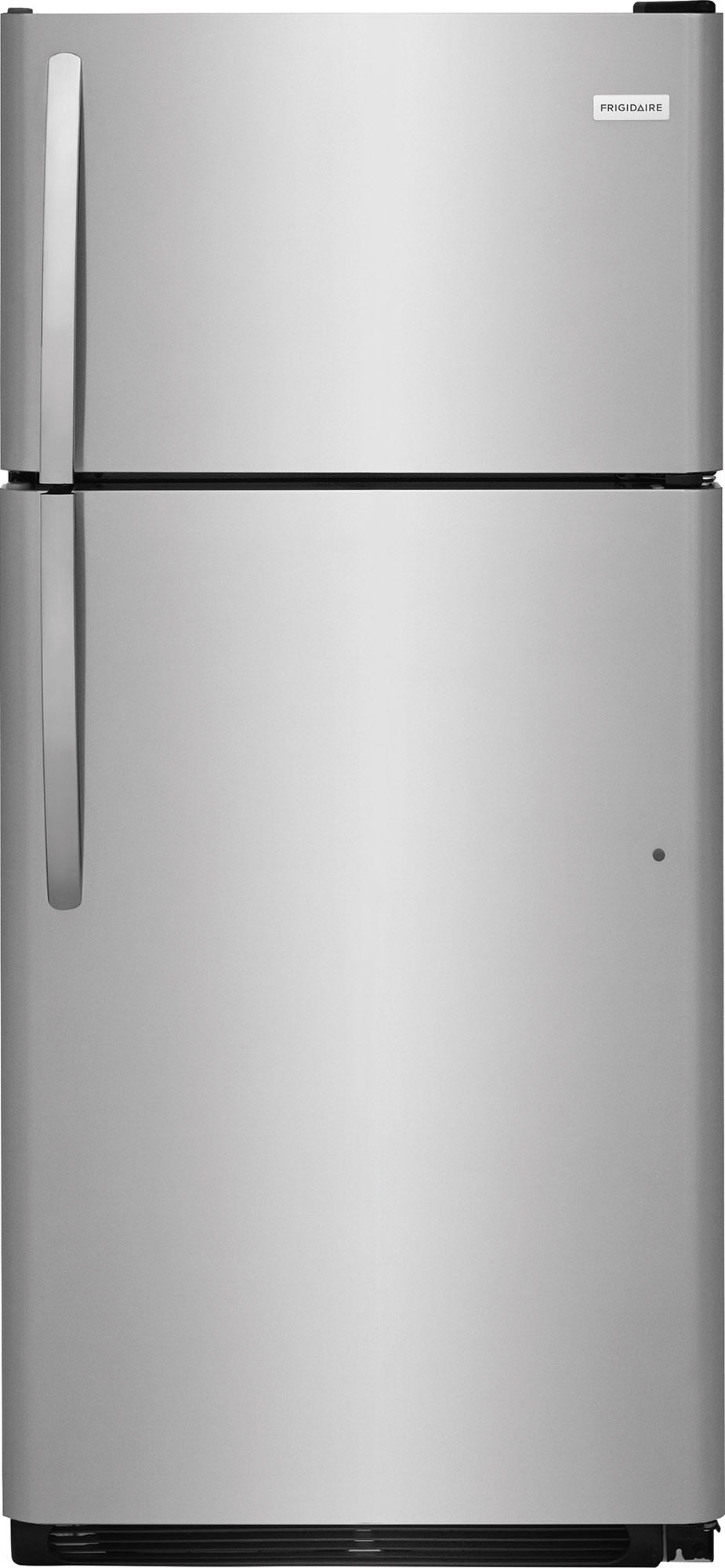 Frigidaire 4 Piece Kitchen Appliances Package with Top Freezer Refrigerator, Electric Range, Dishwasher and Over the Range Microwave in Stainless Stee