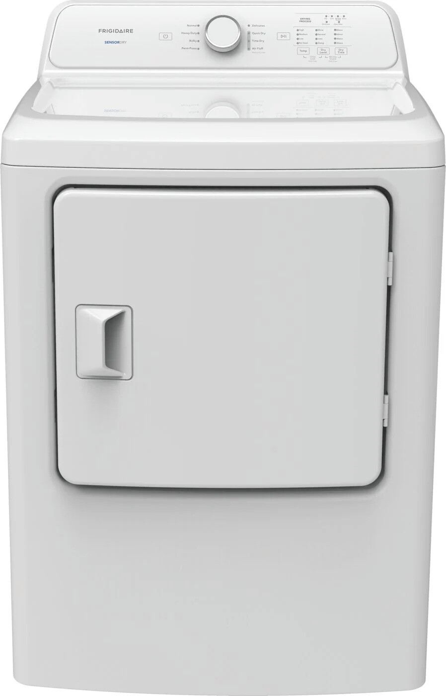 Frigidaire FLVG7000AW 27 inch Gas Dryer with 7 cu. ft. Capacity, 8 Cycles, Wrinkle Care, Aluminized Alloy Steel, Reversible Door, in White