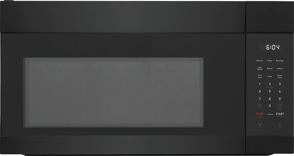 Frigidaire FMOS1746BB 1.7 Cu. Ft. Over-The-Range Microwave - 3 Quick Start Options, 2 Fan Speeds, Dishwasher Safe Grease Filters