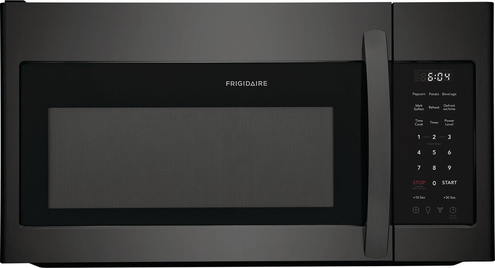 Frigidaire FMOS1846BD 1.8 Cu. Ft. Over-The-Range Microwave with Push-to-Open PureAir Filter Door, Two Speed Ventilation, and Bright LED Lighting
