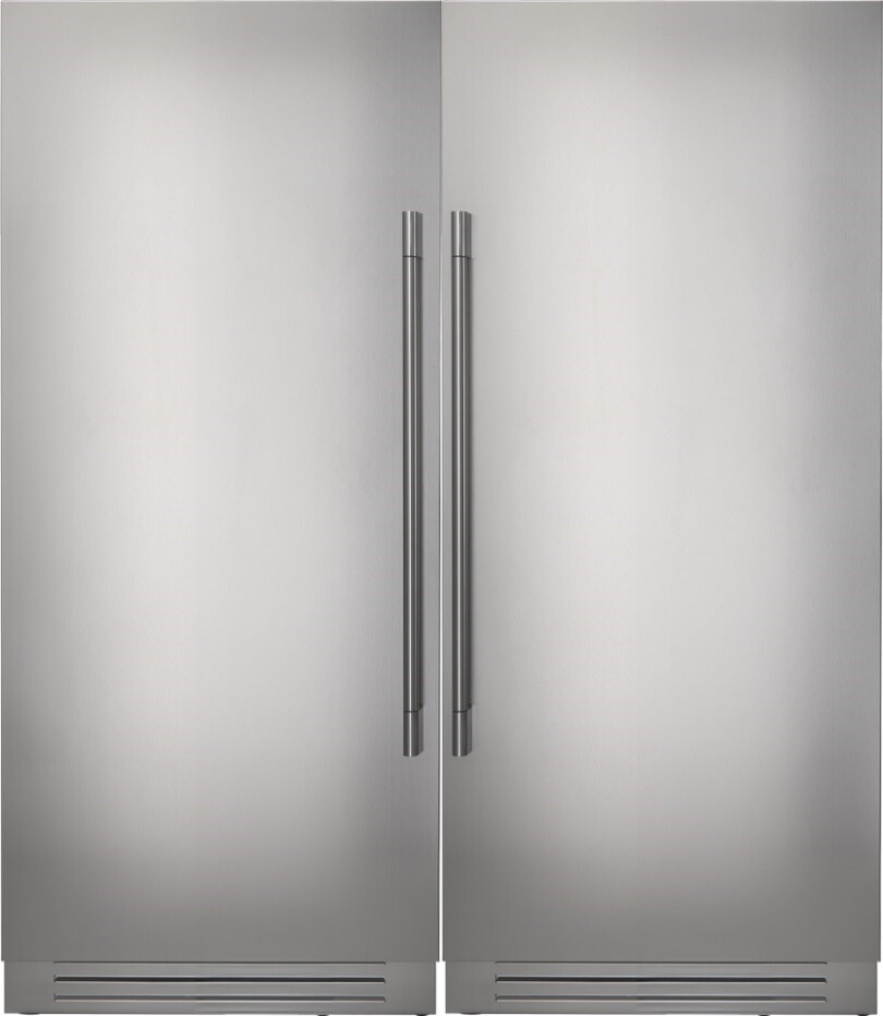 Fulgor Milano 700 Side-by-Side Column Set with 36" Refrigerator and 36" Freezer in Stainless Steel FMREFR28