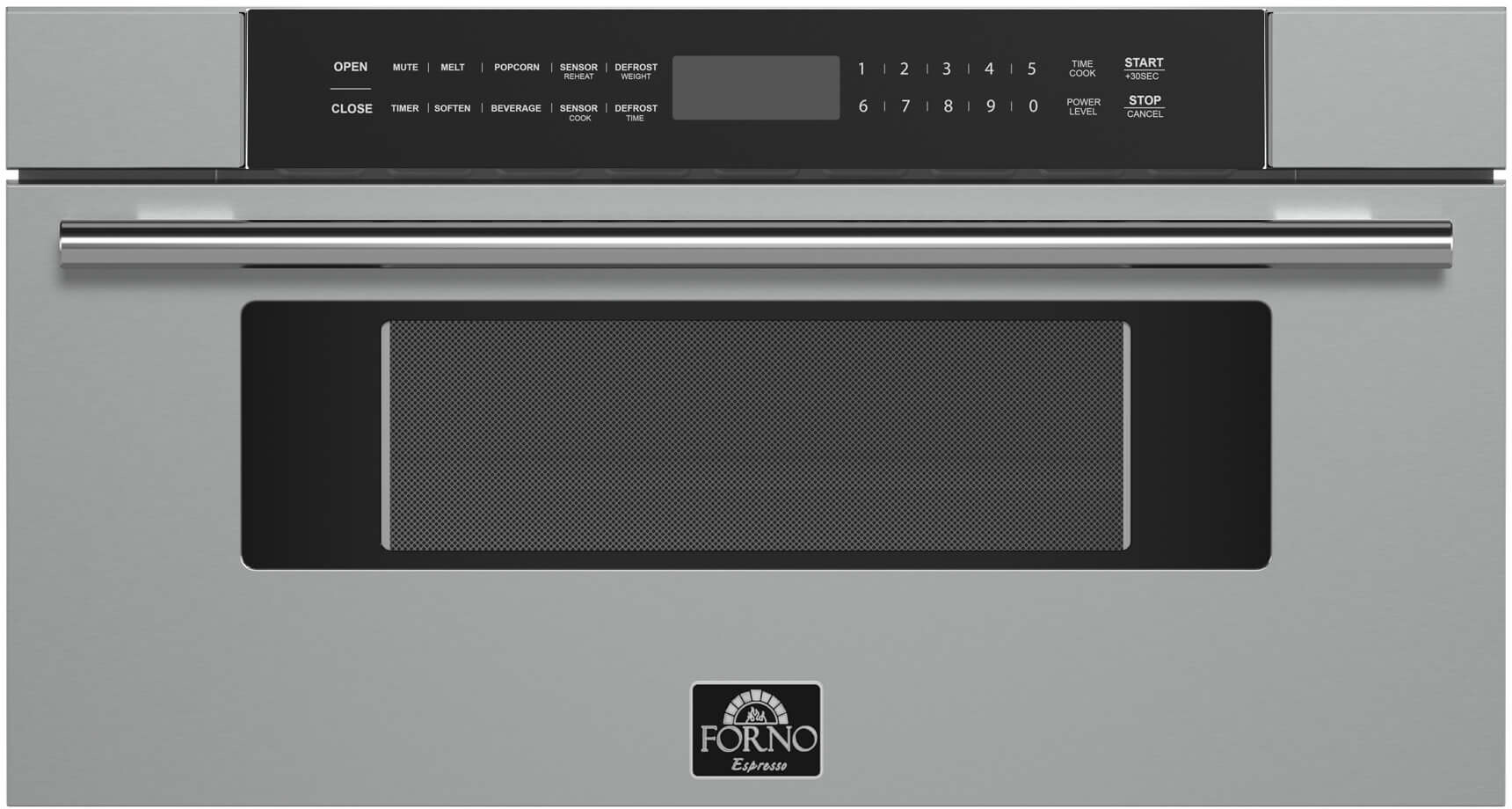 Forno FMWDR300030 Capoliveri Series 30 Inch Built-In Microwave with 1.2 cu. ft. Capacity, 1000 Watts Cooking Power, 11 Power Levels, Safety Lock, LED