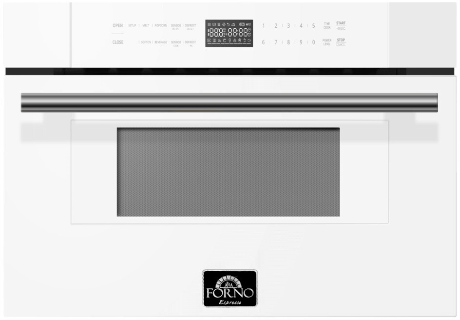 Forno FMWDR300030WHT Capoliveri Series 30 Inch Built-In Microwave with 1.2 cu. ft. Capacity, 1000 Watts Cooking Power, 11 Power Levels, Safety Lock,