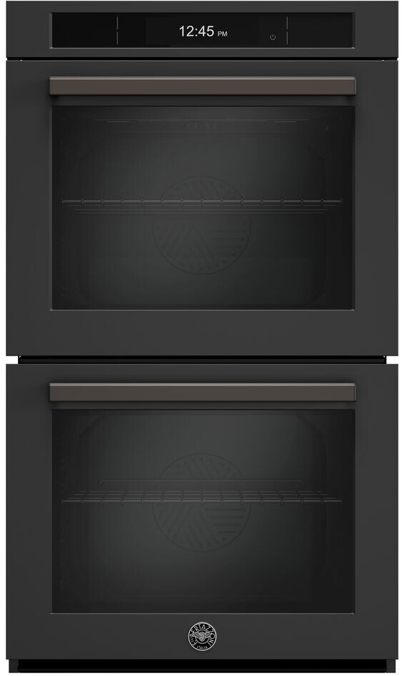 Bertazzoni FPRO30FDVTC Professional Series 30 inch Smart Electric Double Wall Oven with 9.6 cu. ft. Capacity, Steam Assist, Self-Clean, Food Probe and 8.8 inch TFT Display (Carbonio)