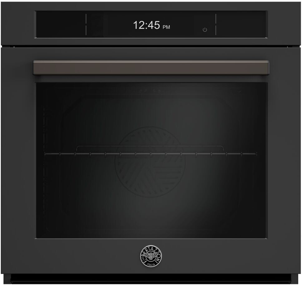 Bertazzoni FPRO30FSVTC Professional Series 30 inch Smart Electric Single Wall Oven with 4.8 cu. ft. Capacity, Steam, Self-Clean and 8.8 inch TFT Display (Carbonio)