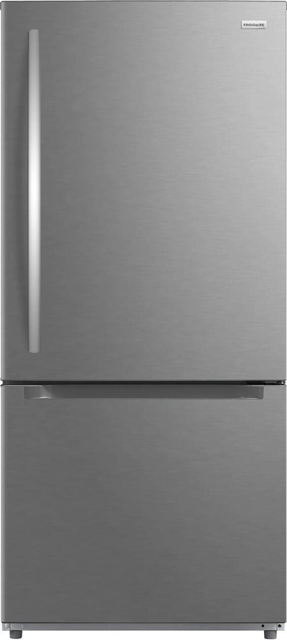 Frigidaire - 19 Cu. Ft. Standard-Depth Bottom Freezer Refrigerator - Stainless Steel — FIN-0019046 | Fridge.com